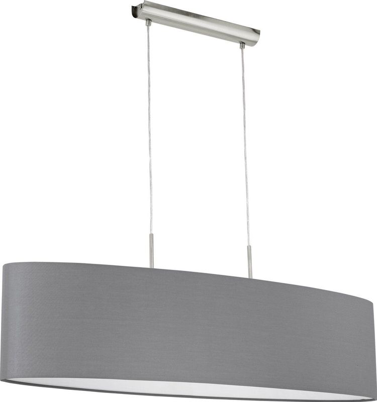 EGLO - Pasteri - Hanglamp - Grijs - Staal en Textiel
