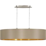EGLO - Maserlo - Hanglamp - Grijs/Taupe/Goud - Hoogte Verstelbaar