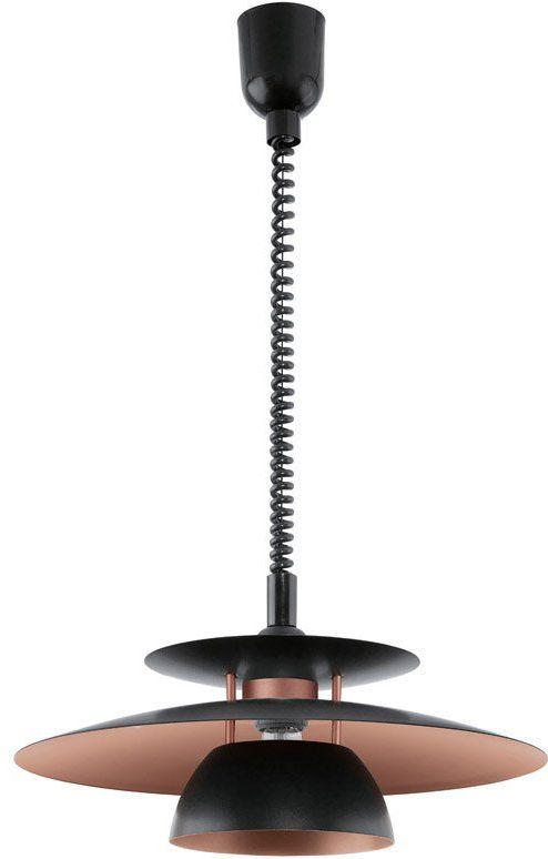 EGLO - Brenda - Hanglamp - Zwart-Koper - Kunststof-Staal