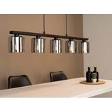 EGLO - Cadley - Hanglamp - Rookglas - Zwart - E27 - 121 cm