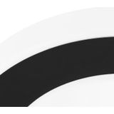 EGLO - Carpi - Plafondlamp - Zwart - Wit - 1 Lichtpunt - IP44 - Spatwaterdicht