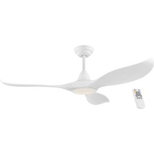 EGLO Cirali Plafondlamp met Ventilator - 132cm - Zomer/Winter Functie - DC-energy saving - Wit - Dimbaar