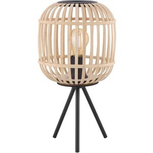 EGLO - Bordesley - Tafellamp - Lichtbruin - Staal en Hout