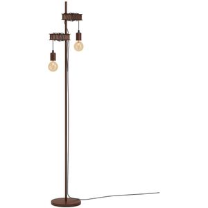 EGLO Townshend 4 Vloerlamp - E27 - 169 cm - Zwart/Bruin