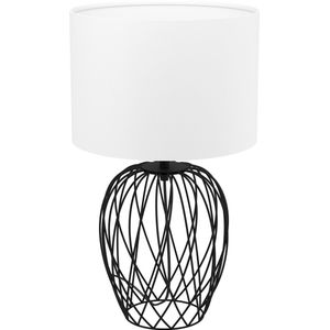 EGLO - Nimlet - Tafellamp - Zwart/Wit - E27 - 51,5 cm