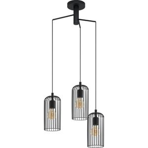 EGLO - Roccamena 1 - Hanglamp - Zwart - Staal - Ø 61,5 cm