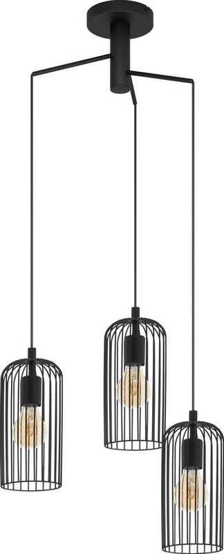 EGLO - Roccamena 1 - Hanglamp - Zwart - Staal - Ø 61,5 cm