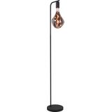 EGLO - Cranley - Vloerlamp - Zwart - Staal - 148,5 cm
