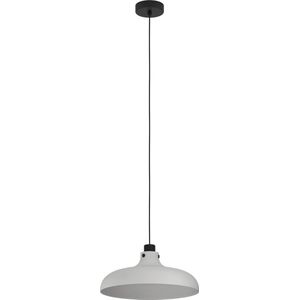 Hängelampe Matlock, Esstisch Pendelleuchte 1-flammig, Industrial Esszimmerlampe aus Metall in Grau und Schwarz, Hängeleuchte mit E27 Fassung - Eglo