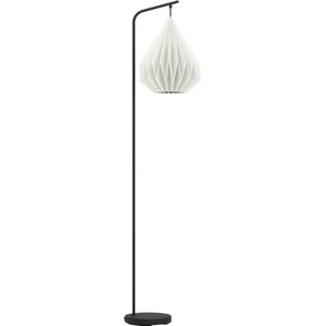 EGLO Minting Vloerlamp - E27 - 158,5 cm - Papier - Zwart/Wit