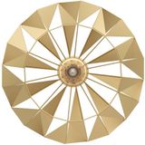EGLO Deckenleuchte »CARLTON«, 1 flammig, Leuchtmittel E27  ohne Leuchtmittel, Deckenleuchte im Retro Design, Vintage Wohnzimmerlampe, Metall in Gold