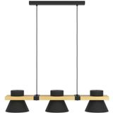 EGLO - Maccles - Hanglamp - Bruin - Staal en Hout