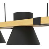 EGLO - Maccles - Hanglamp - Bruin - Staal en Hout