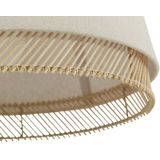 EGLO - Tabley - Plafondlamp - Natuurlijke tint - Staal, Textiel, Hout