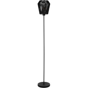 EGLO - Persley - Vloerlamp - Zwart - Papier - E27