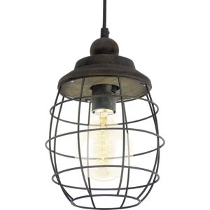 EGLO - Vintage Bampton - Hanglamp - Patina Bruin - Staal - Ø180