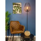 EGLO - Newtown - Vloerlamp - Staal - Dimbaar - Voetschakelaar