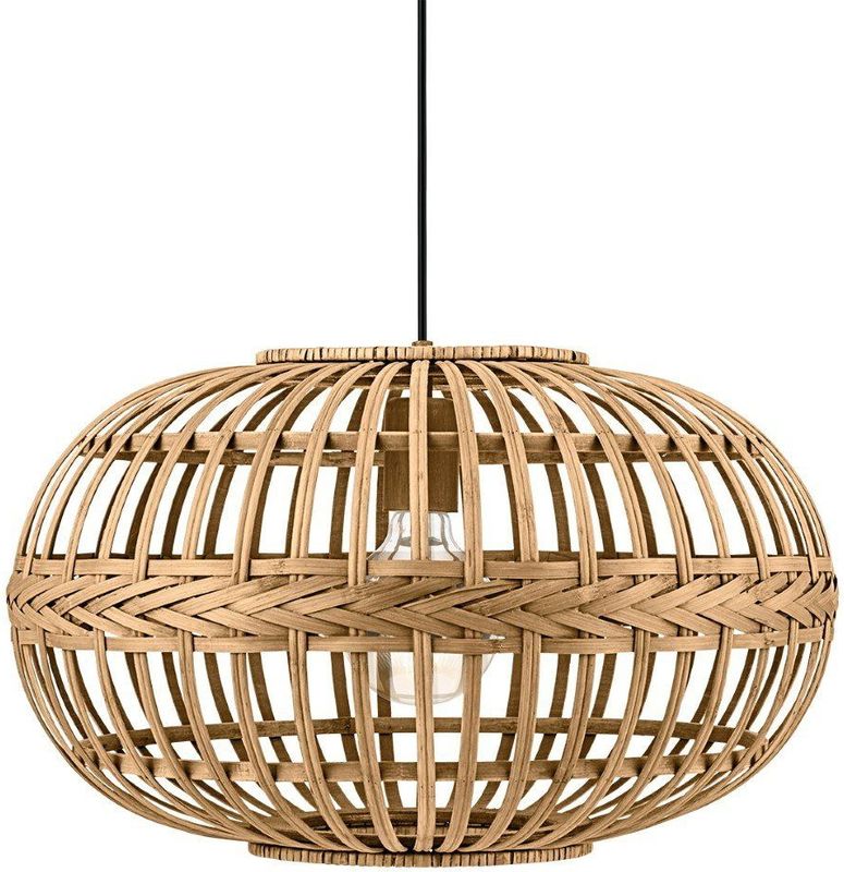 EGLO Amsfield Hanglamp - Bruin - Hout, Bamboe - Ø 38 cm