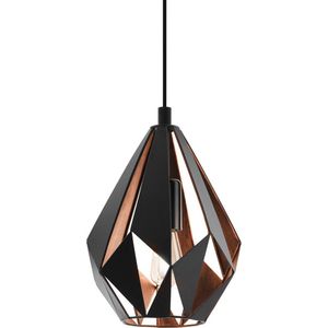 EGLO - Carlton 1 - Hanglamp - Staal - Vintage - Verstelbare Hoogte