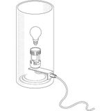 EGLO Geo Tafellamp - 1 Lichts - Ø10 cm - Wit - Opaal Mat Glas