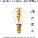 EGLO - Slim - Tafellamp - Nikkel-Mat - Wit - Staal - E14 Fitting