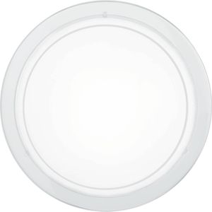 Eglo - Planet 1 - Plafondlamp - Wit - Glas