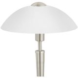 EGLO - Solo 1 - Tafellamp - Grijs/Wit - Staal/Satijn Glas - Dimbaar