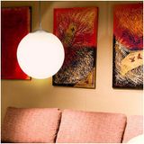 EGLO Rondo - Hanglamp - 1 Lichts - Nikkel-Mat - Wit