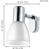 Spiegelverlichting - Chroom - Glas - E14 Fitting