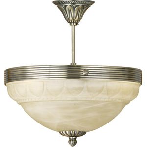 EGLO Hanglamp Carlton, 3-lichts pendellamp boven eettafel, eettafellamp in retro design van goudkleurig metaal, lamp hangend voor woonkamer, E27