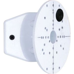 EGLO Buitenspot met hoekaansluiting, stalen hoekbeugel voor buitenlampen, kleur: wit, diameter: 11,2 cm