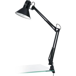 EGLO - Firmo - Tafellamp - Zwart Glanzend - E27 - 73 cm