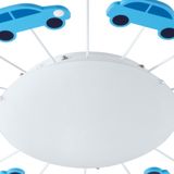 EGLO Viki 1 Plafond- en Wandlamp - E27 - Ø 63 cm - Blauw/Wit - auto thema