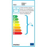 Hanglamp - Verchroomd Metaal - Parelmoer Folie - Kristallen Elementen
