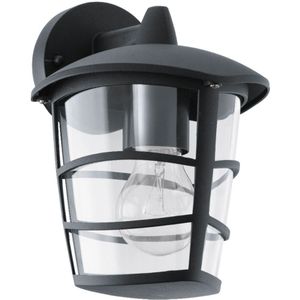 Eglo - Aloria - 1 leichte Außenwandlaterne schwarz IP44, E27