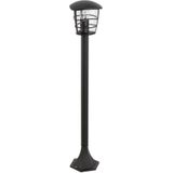 EGLO Buitenlamp Aloria, 1 lichtpunt, staande lamp van gegoten aluminium en glas, kleur: zwart, fitting: E27, IP44