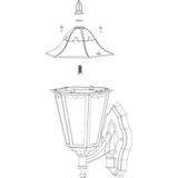 EGLO Wandlamp Voor Buiten NAVEDO Hoekmontage Mogelijk