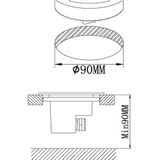 EGLO Lamedo - Buitenverlichting - Grondinbouwlamp - 1 Lichts - LED - RVS - Wit