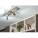 EGLO - Zeraco - Plafonnière - Nikkelmat - Ø 38 cm - GU10