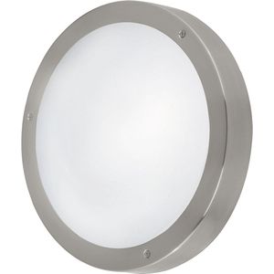 EGLO - Vento 1 - Hang- en Wandlamp - Grijs - RVS en Glas - IP44