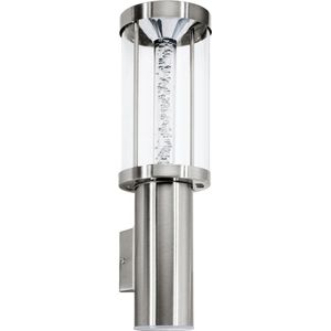 EGLO Trono Stick - Buitenverlichting - Wandlamp - 2 Lichts - LED - RVS - Helder