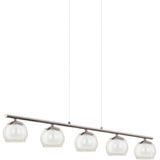 EGLO - Ascolese - Hanglamp - Nikkel-Matte - Glas - LED