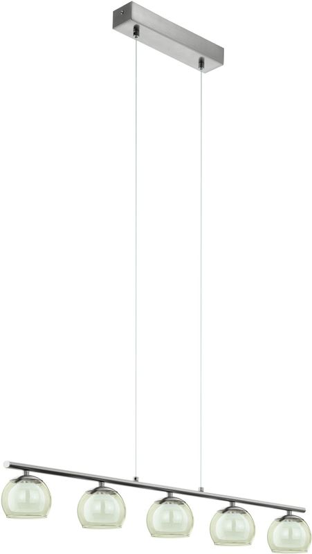 EGLO - Ascolese - Hanglamp - Nikkel-Matte - Glas - LED