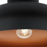 EGLO - Mogano - Plafondlamp - Zwart/Koper - Staal - Ø 40 cm