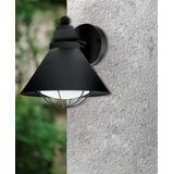EGLO Vintage Barrosela - Buitenverlichting - Wandlamp - 1 Lichts - Zwart