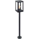 Eglo staande outdoor lamp Alamonte 1, 1 lamp, buitenlamp, vloerlamp van verzinkt staal, kleur: zwart, glas: helder, fitting: E27, IP44