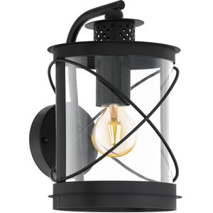 EGLO Buitenwandlamp Hilburn, zwart, neerwaards