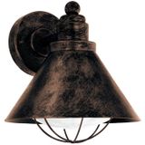 EGLO Vintage Barrosela - Buitenverlichting - Wandlamp - 1 Lichts - Koperkleurig