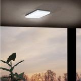 EGLO Sonella Plafondlamp - Wandlamp Buiten - LED - 21,5 cm - Antraciet/Wit