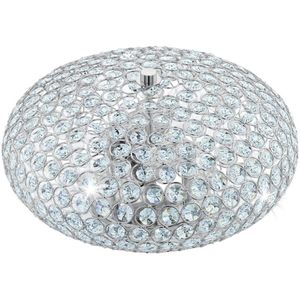 Eglo 95284 - Kristallen plafondlamp CLEMENTE 2xE27/60W/230V